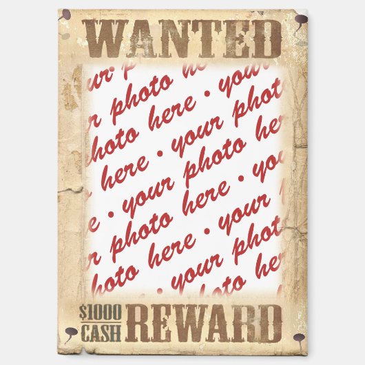 Aimant Cadre photo de l'affiche Recherchée (Recto)