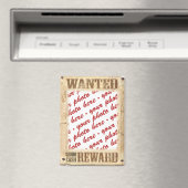 Aimant Cadre photo de l'affiche Recherchée (In Situ (Lave-vaisselle))