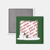 Aimant Cadre photo Halloween Snowmen (Recto/Verso)