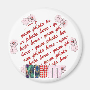 Aimant Cadre photo Patchwork 'MUM'