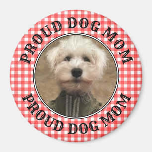 Aimant Cadre Photo Personnalisé Pays Buffalo Rouge Check