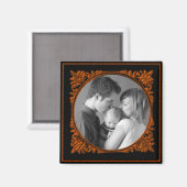 Aimant Cadre rouge et noir (Recto/Verso)