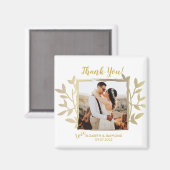 Aimant Cadres or Mariage de Merci photo neufs (Recto/Verso)