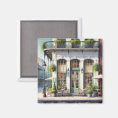 Aimant Café à La Nouvelle-Orléans Louisiane (Recto/Verso)