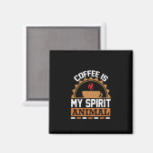 Aimant Café Art Café Mon Esprit Animal (Recto/Verso)