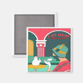 Aimant Cafe Aulait, Quartier Français (Recto/Verso)