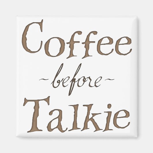 Aimant Café avant Talkie (Devant)