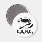 Aimant Café C8H10N4O2 (Recto/Verso)