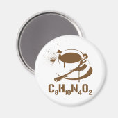 Aimant Café C8H10N4O2 (Recto/Verso)