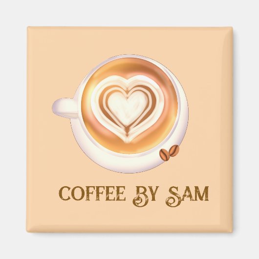 Aimant Café Cappuccino (Devant)