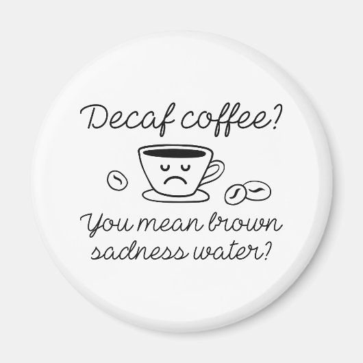 Aimant Café Decaf (Devant)