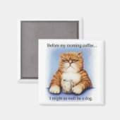 Aimant Café du matin (Recto/Verso)