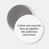 Aimant Café et antiacides, ils vont ensemble (Recto/Verso)