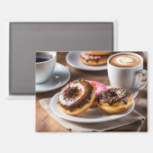 Aimant Café et Donuts (Recto/Verso)
