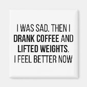 Aimant Café et poids (Devant)