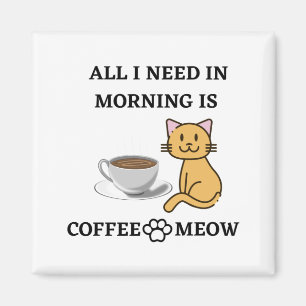 AIMANT CAFÉ ET VIE AMOUREUX DE LES CHATS FUNNY