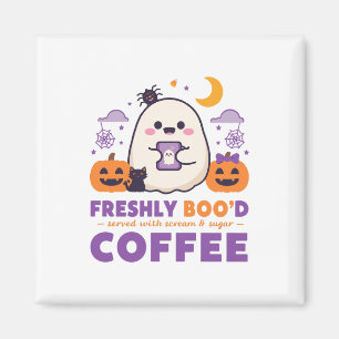 Aimant Café Fraîchement Ensorcelé Scream Sugar Halloween