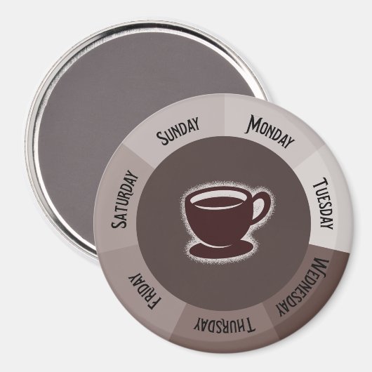 Aimant Café frais Javascript Organisateur de cuisine (Recto/Verso)