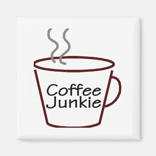Aimant Café Junkie (Devant)