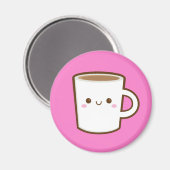 Aimant café Kawaii (Recto/Verso)