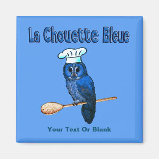 Aimant Café La Chouette Bleue