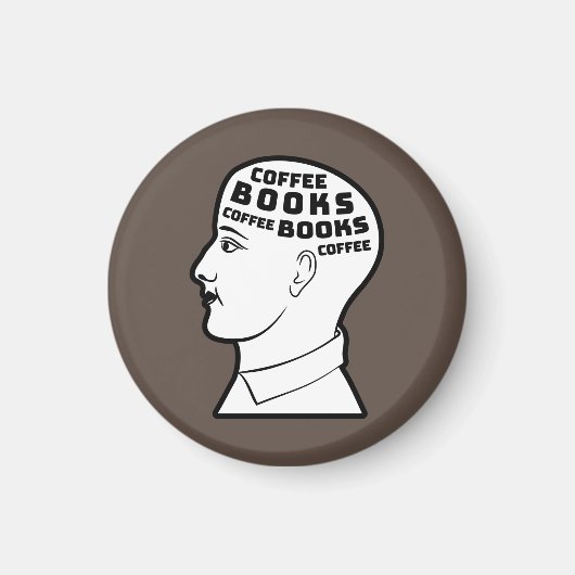 Aimant Café & Livres (Devant)