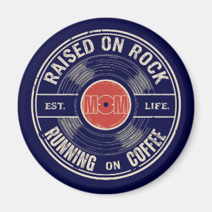 Aimant Café Maman, Cadeau drôle de maman rock, Fête des m