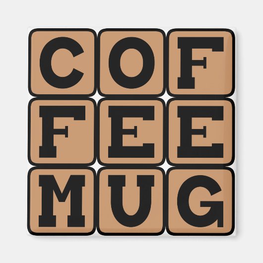 Aimant Café Mug (Devant)