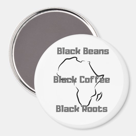 Aimant Café noir (Recto/Verso)