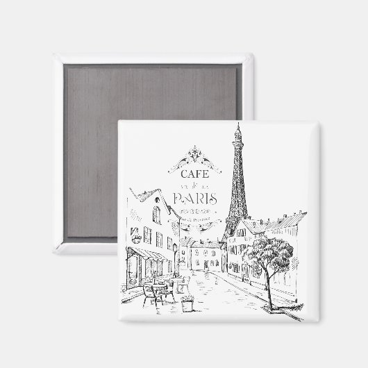 Aimant Café Paris (Recto/Verso)