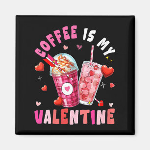 Aimant Café pour femmes est mon cœur de la Saint-Valentin