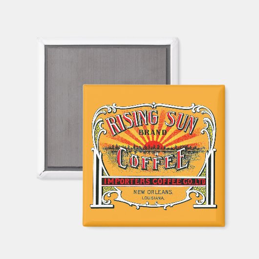 Aimant Café Sun levant (Recto/Verso)