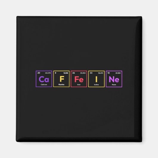 Aimant Caféine Molécule Café Formule chimique Chemisier (Devant)