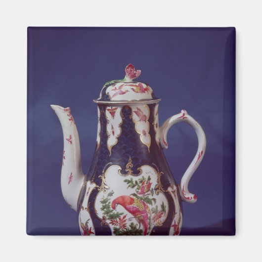 Aimant Cafetière Worcester, décoré d'oiseaux (Devant)