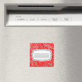 Aimant cahier de composition rouge (In Situ (Lave-vaisselle))