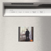 Aimant Caillebotte - Jeune homme à sa fenêtre, (In Situ (Lave-vaisselle))