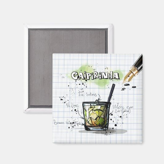 Aimant Caipirinha (Recto/Verso)