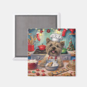 Aimant Cairn Terrier Gîtes de vacances : Noël festif (Recto/Verso)