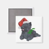 Aimant Cairn Terrier Noël (Recto/Verso)