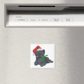 Aimant Cairn Terrier Noël (In Situ (Lave-vaisselle))