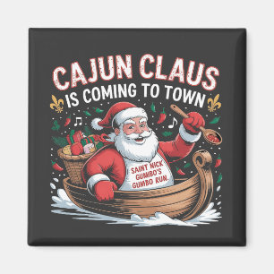 Aimant Cajun Clause arrive en ville pour Noël Krampus 