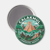 Aimant Calakmul Mexique (Recto/Verso)