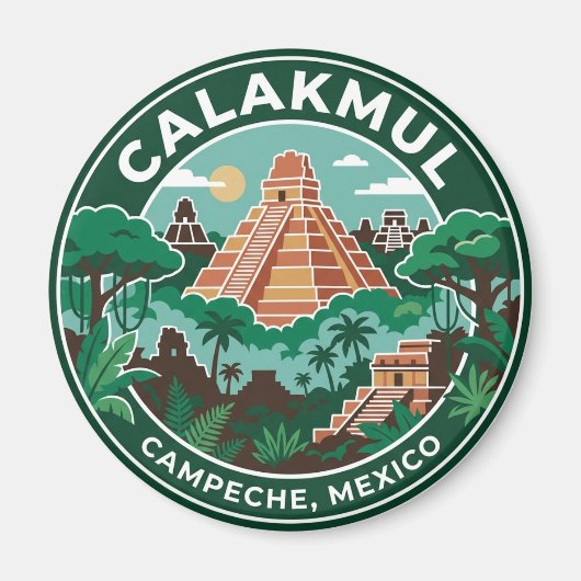 Aimant Calakmul Mexique (Devant)