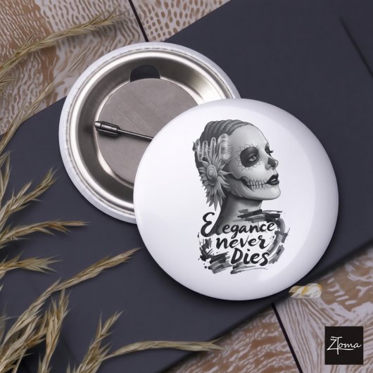 Aimant Calavera monochrome