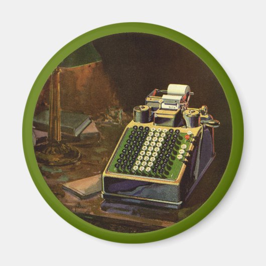 Aimant Calculatrice comptable Comptometer Entreprise Vint (Devant)