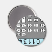 Aimant calculatrice de bonjour (Recto/Verso)