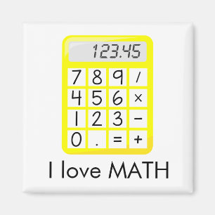 Aimant Calculatrice impressionnante de maths d'amour d'I