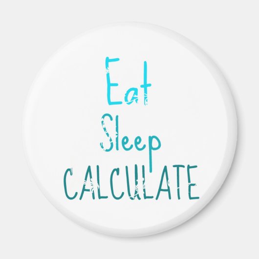 Aimant Calculer le sommeil de l'alimentation (Devant)