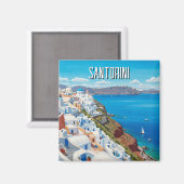 Aimant Caldera View Santorini Grèce Cyclades Voyages (Recto/Verso)