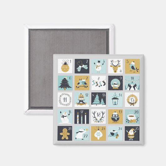 Aimant Calendrier de l'arrivée Calendrier imprimable (Recto/Verso)